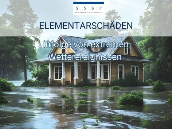 Elementarschäden infolge von extremen Wetterereignissen